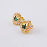 Topos Corazón Tupido 4.85g / 13.85mm Oro Amarillo 18K
