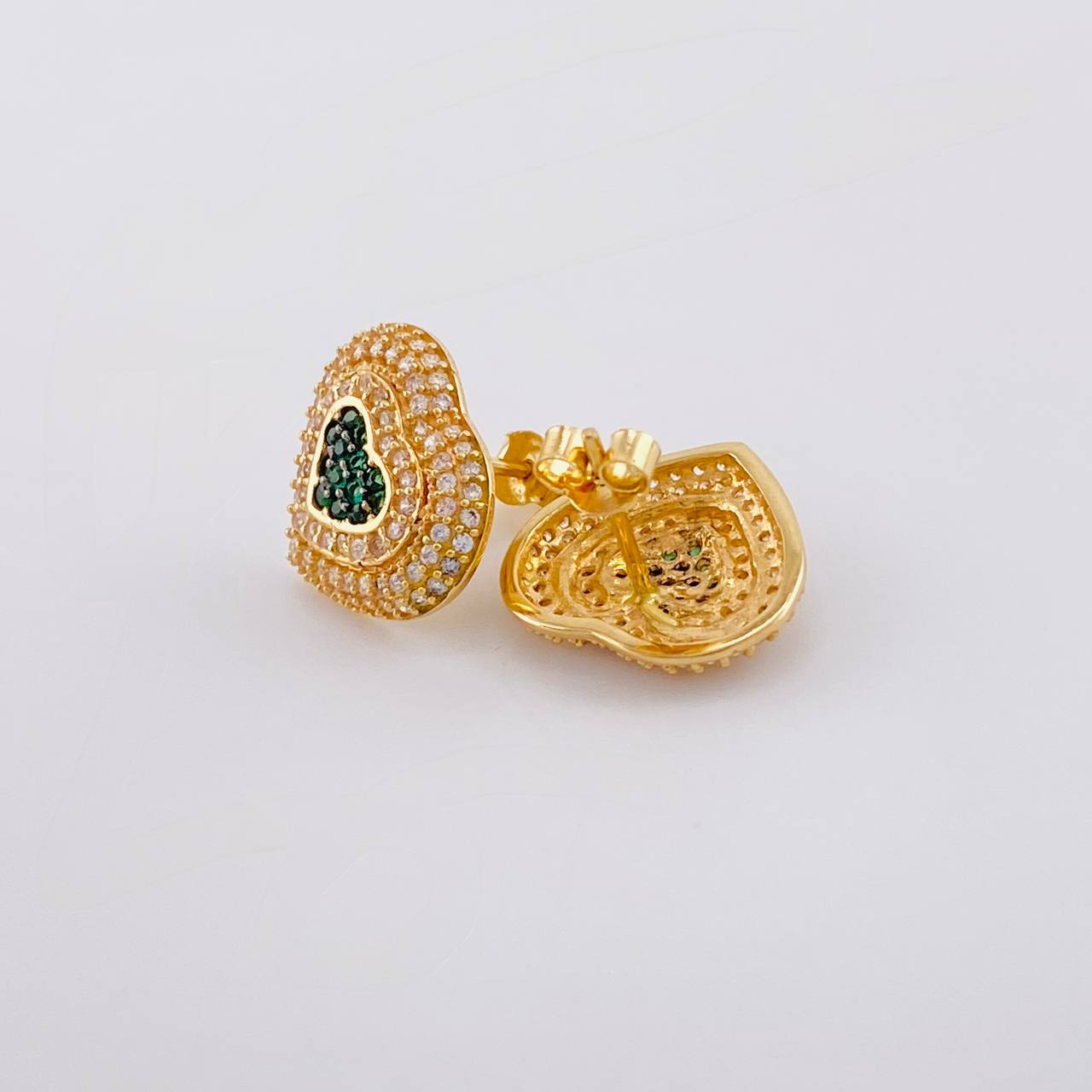 Topos Corazón Tupido 4.85g / 13.85mm Oro Amarillo 18K