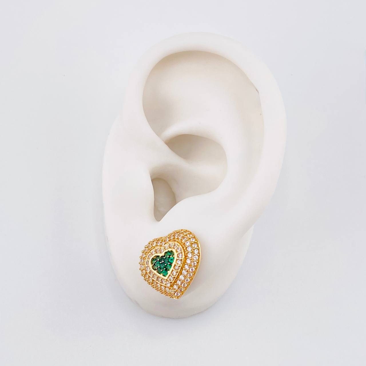 Topos Corazón Tupido 4.85g / 13.85mm Oro Amarillo 18K