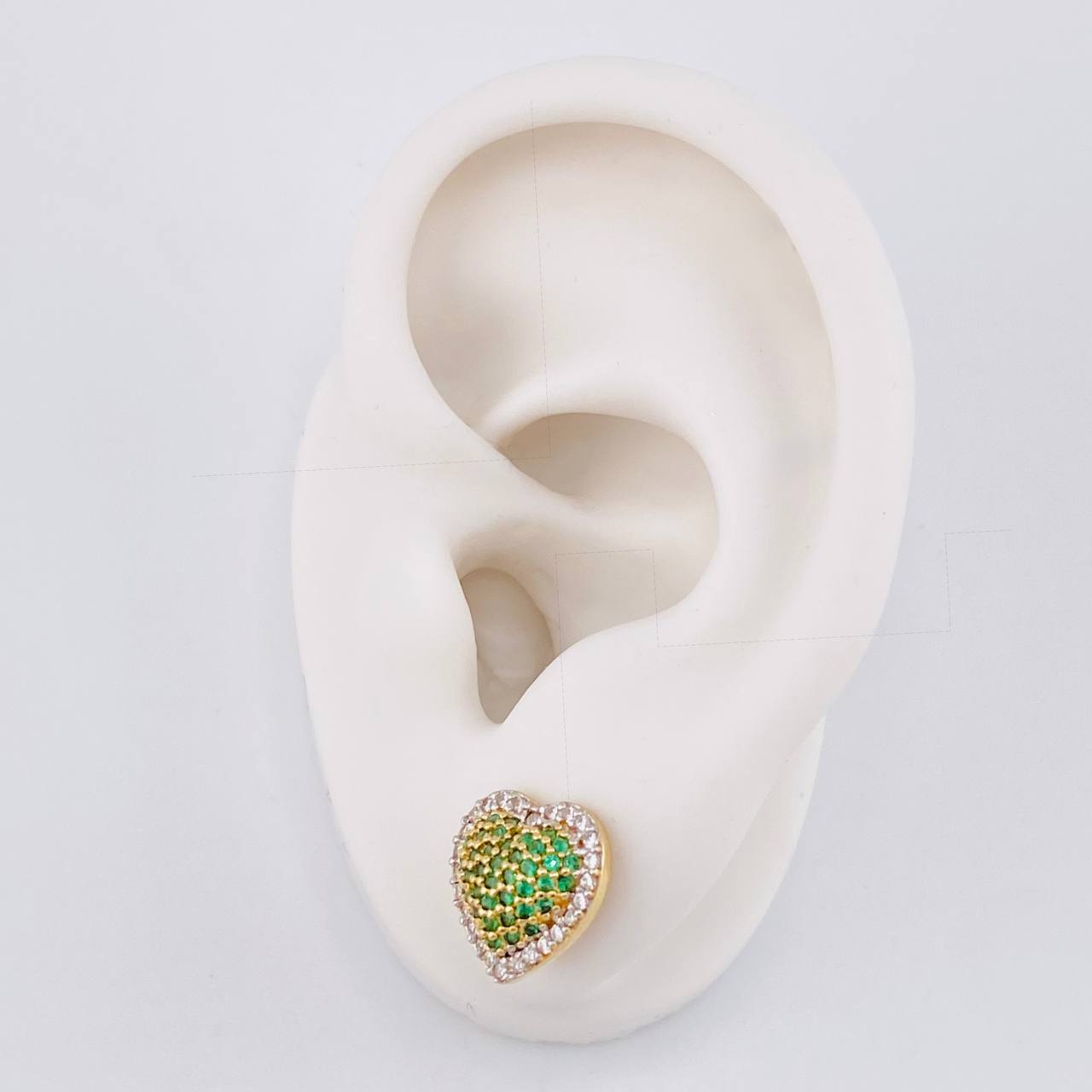 Topos Corazón Tupido 3.25g / 11.2mm Oro Amarillo 18K