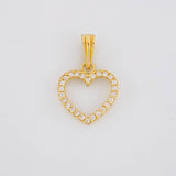 Dije Silueta Corazón 0.9g / 1.9cm Oro Amarillo 18K