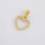 Dije Silueta Corazón 0.9g / 1.9cm Oro Amarillo 18K