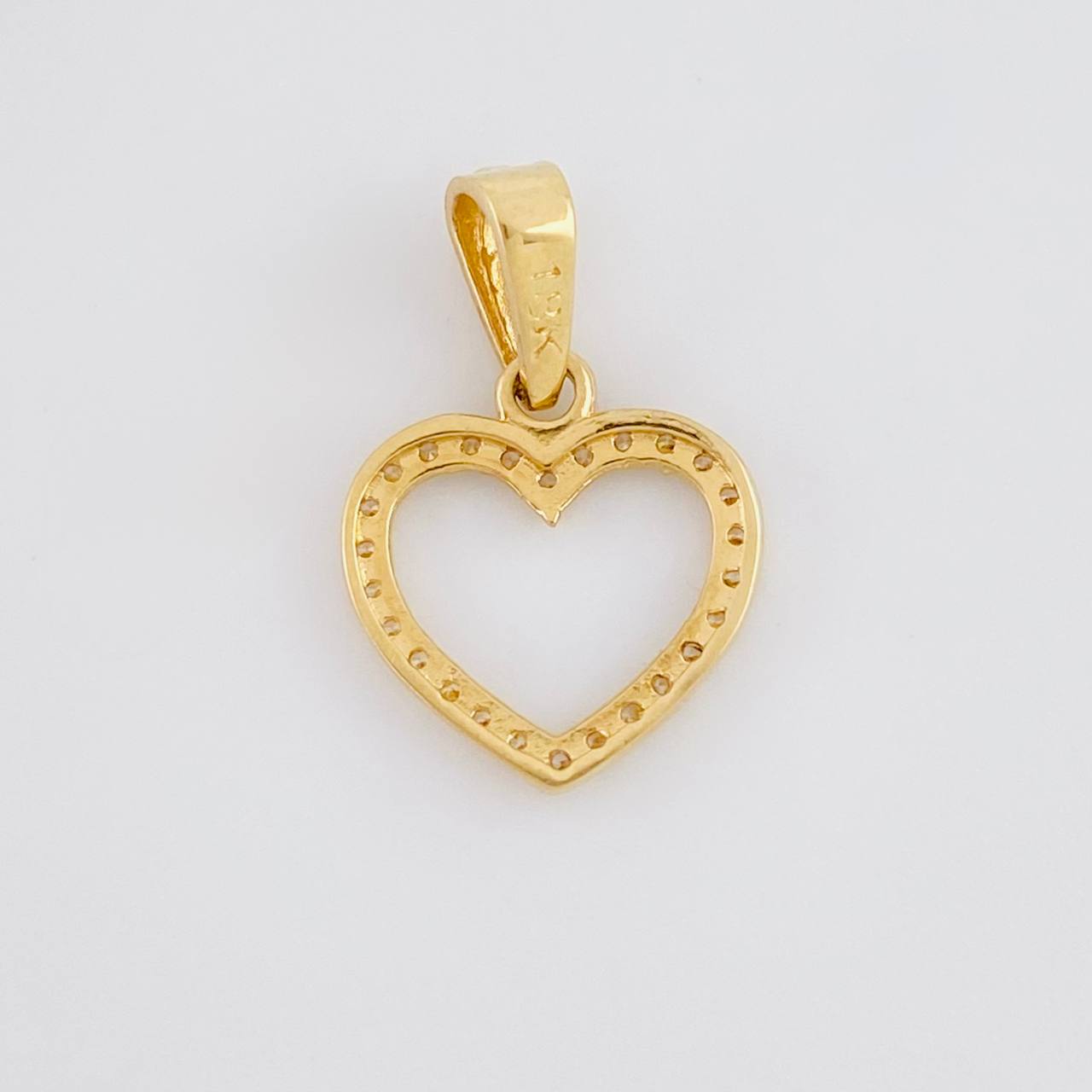 Dije Silueta Corazón 0.9g / 1.9cm Oro Amarillo 18K