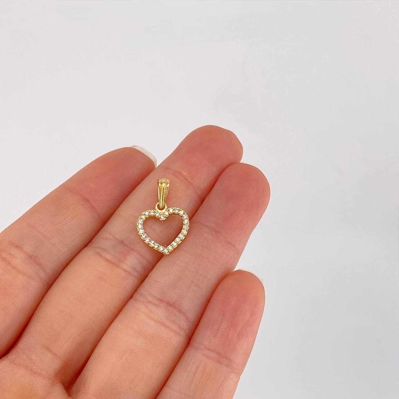 Dije Silueta Corazón 0.9g / 1.9cm Oro Amarillo 18K