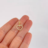 Dije Silueta Corazón 0.9g / 1.9cm Oro Amarillo 18K