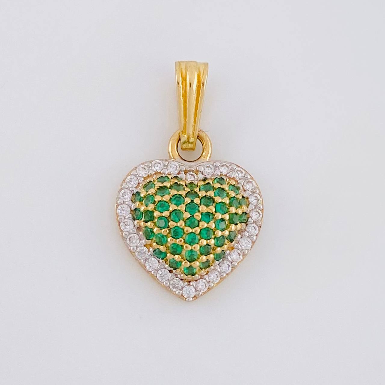 Dije Corazón Tupido 1.7g / 1.9cm Oro Amarillo 18K