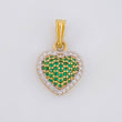 Dije Corazón Tupido 1.7g / 1.9cm Oro Amarillo 18K