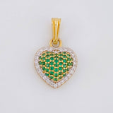 Dije Corazón Tupido 1.7g / 1.9cm Oro Amarillo 18K