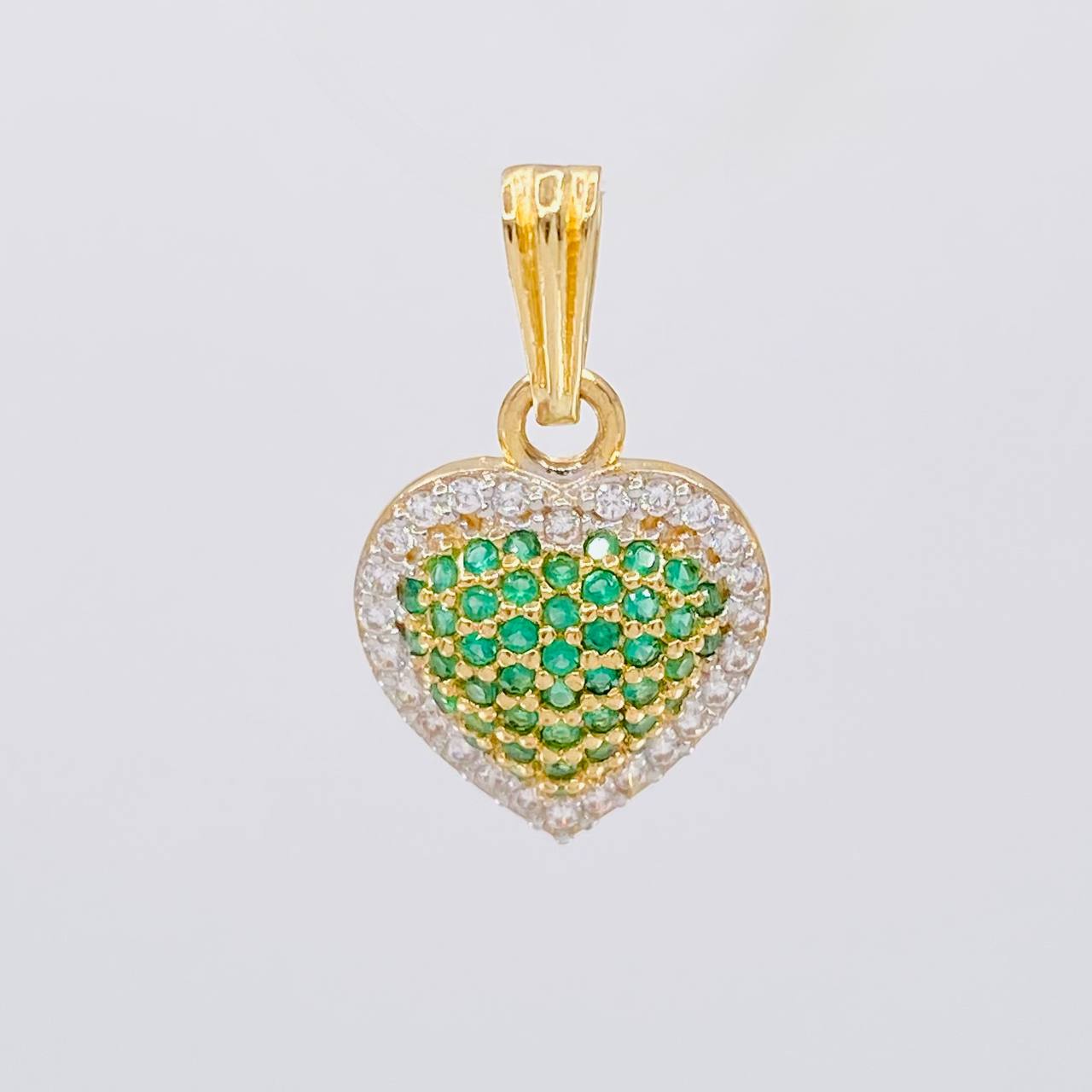 Dije Corazón Tupido 1.7g / 1.9cm Oro Amarillo 18K