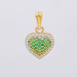 Dije Corazón Tupido 1.7g / 1.9cm Oro Amarillo 18K