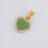Dije Corazón Tupido 1.7g / 1.9cm Oro Amarillo 18K