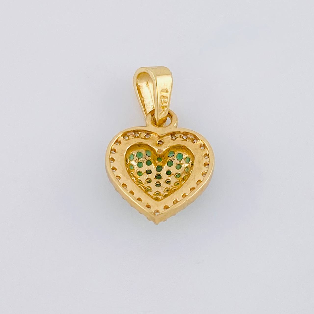 Dije Corazón Tupido 1.7g / 1.9cm Oro Amarillo 18K