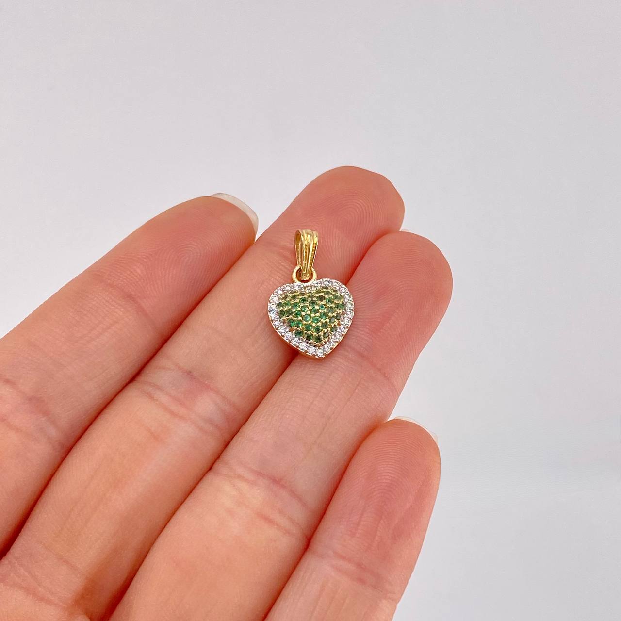 Dije Corazón Tupido 1.7g / 1.9cm Oro Amarillo 18K
