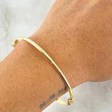 Pulso Aro Liso 5.1gr / 20cm / 3mm Oro Amarillo +4 18K ©