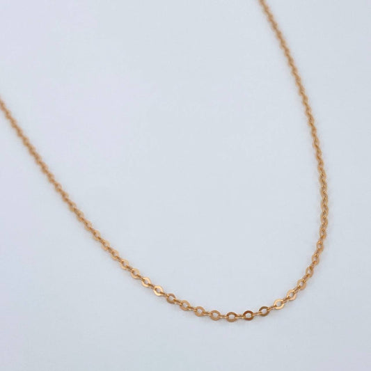 Cadena Aro Seguido 0.8gr / 45cm / Oro Rosa +3 18K $