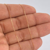 Cadena Aro Seguido 0.8gr / 45cm / Oro Rosa +3 18K $