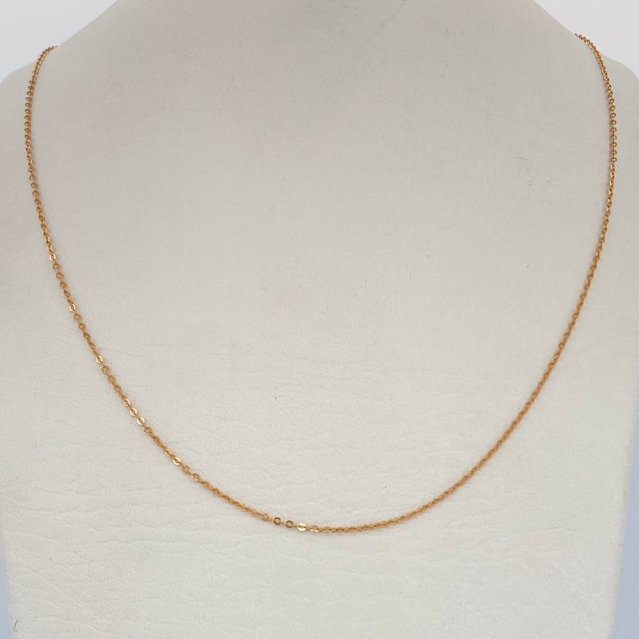 Cadena Aro Seguido 0.8gr / 45cm / Oro Rosa +3 18K $