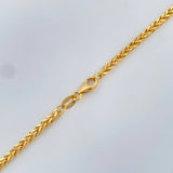 Cadena Franco 4.3gr / 45cm / Oro Amarillo +3 18K $