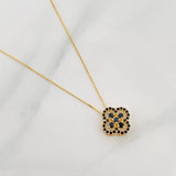 Set Cadena Veneciana + Dije Trebol / 2.4 g / 45.5 cm Oro Amarillo 18K