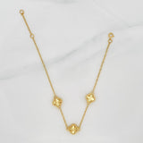 Pulso Modulable Aro Seguido Trebol 3.55 g / 17 cm - 19 cm / 1.2 mm Oro Amarillo 18K
