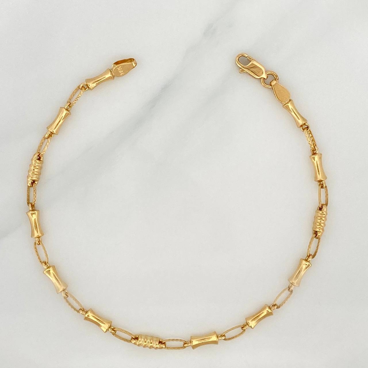 Pulso Rustico Reloj De Arena 3.8 g / 21 cm / 3.5 mm Oro Amarillo 18K