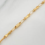 Pulso Rustico Reloj De Arena 3.8 g / 21 cm / 3.5 mm Oro Amarillo 18K