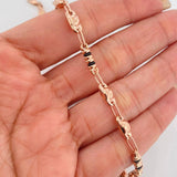 Pulso Rustico Grano 5.1 g / 21.5 cm / 4.7 mm Oro Rosa 18K