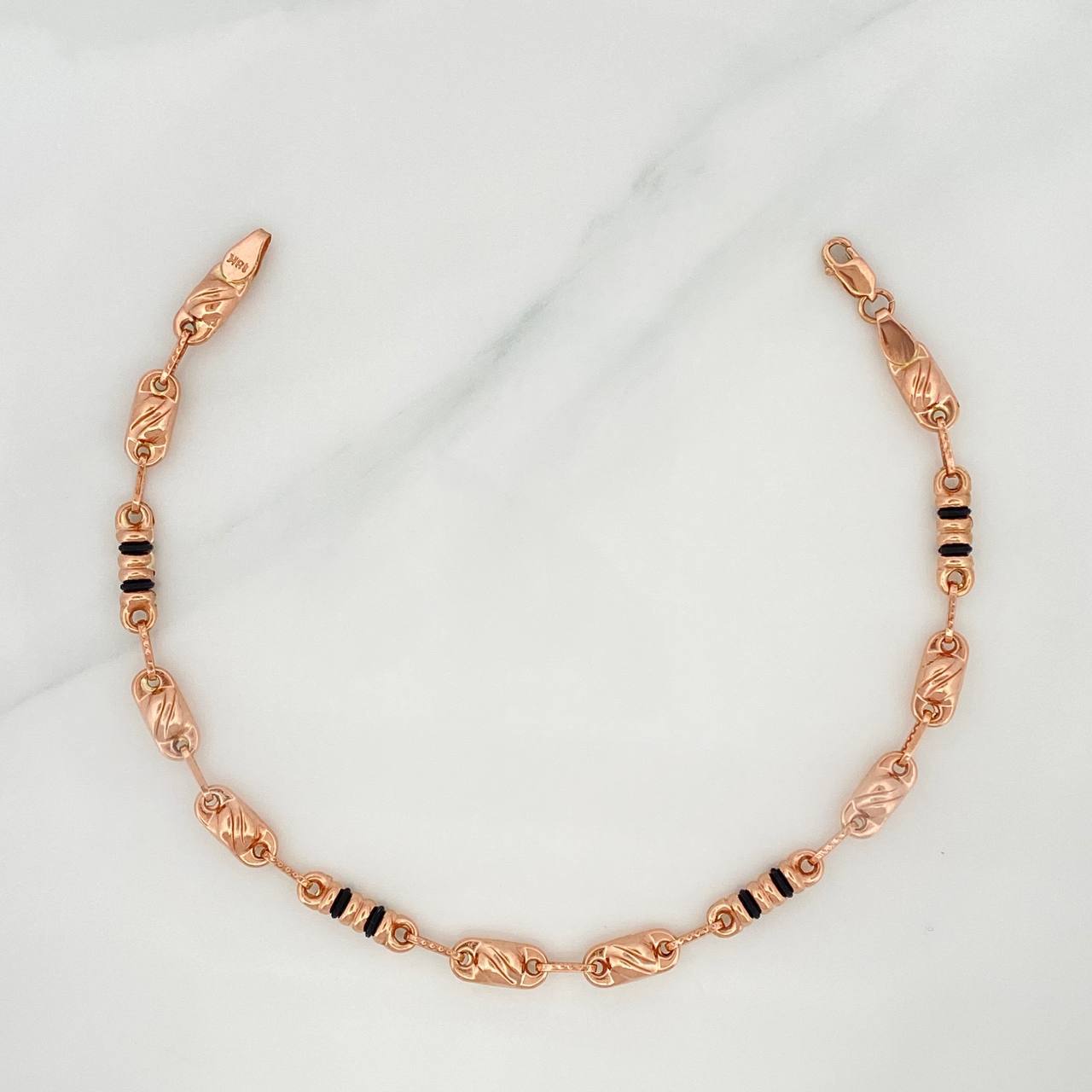Pulso Rustico Grano 5.1 g / 21.5 cm / 4.7 mm Oro Rosa 18K