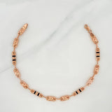 Pulso Rustico Grano 5.1 g / 21.5 cm / 4.7 mm Oro Rosa 18K