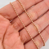 Cadena Militar 6.5 g / 52 cm / 1.78 mm Oro Rosa 18K