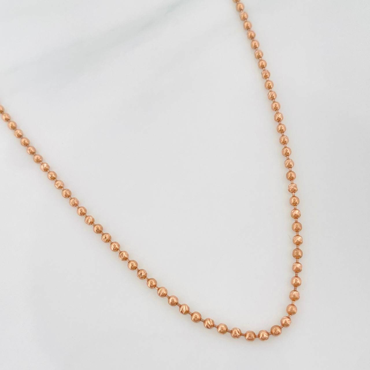 Cadena Militar 6.5 g / 52 cm / 1.78 mm Oro Rosa 18K