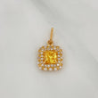 Dije Halo Cuadrado 2.1 g / 2 cm Oro Amarillo 18K