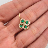 Dije Trebol 1.6 g / 2 cm Oro Amarillo 18K