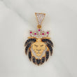 Dije León 3.25 g / 3.5 cm Tres Oros 18K