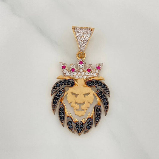 Dije León 3.25 g / 3.5 cm Tres Oros 18K