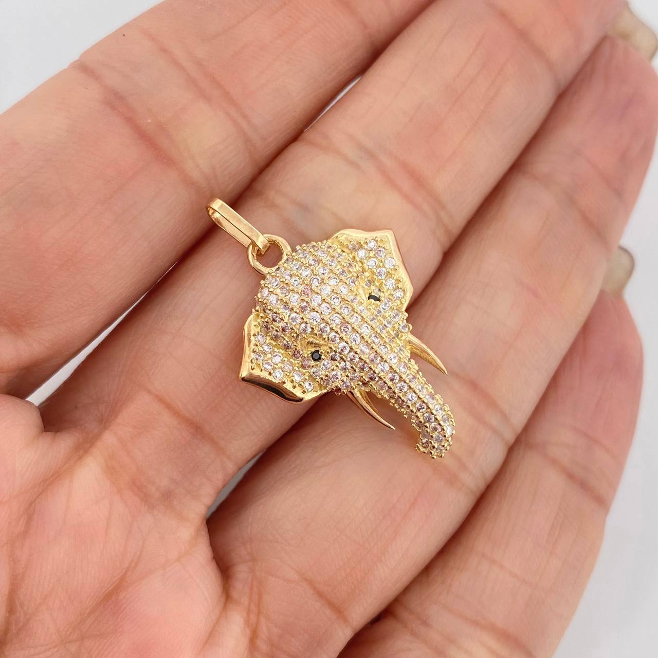 Dije Elefante 3 g / 3 cm Oro Amarillo 18K