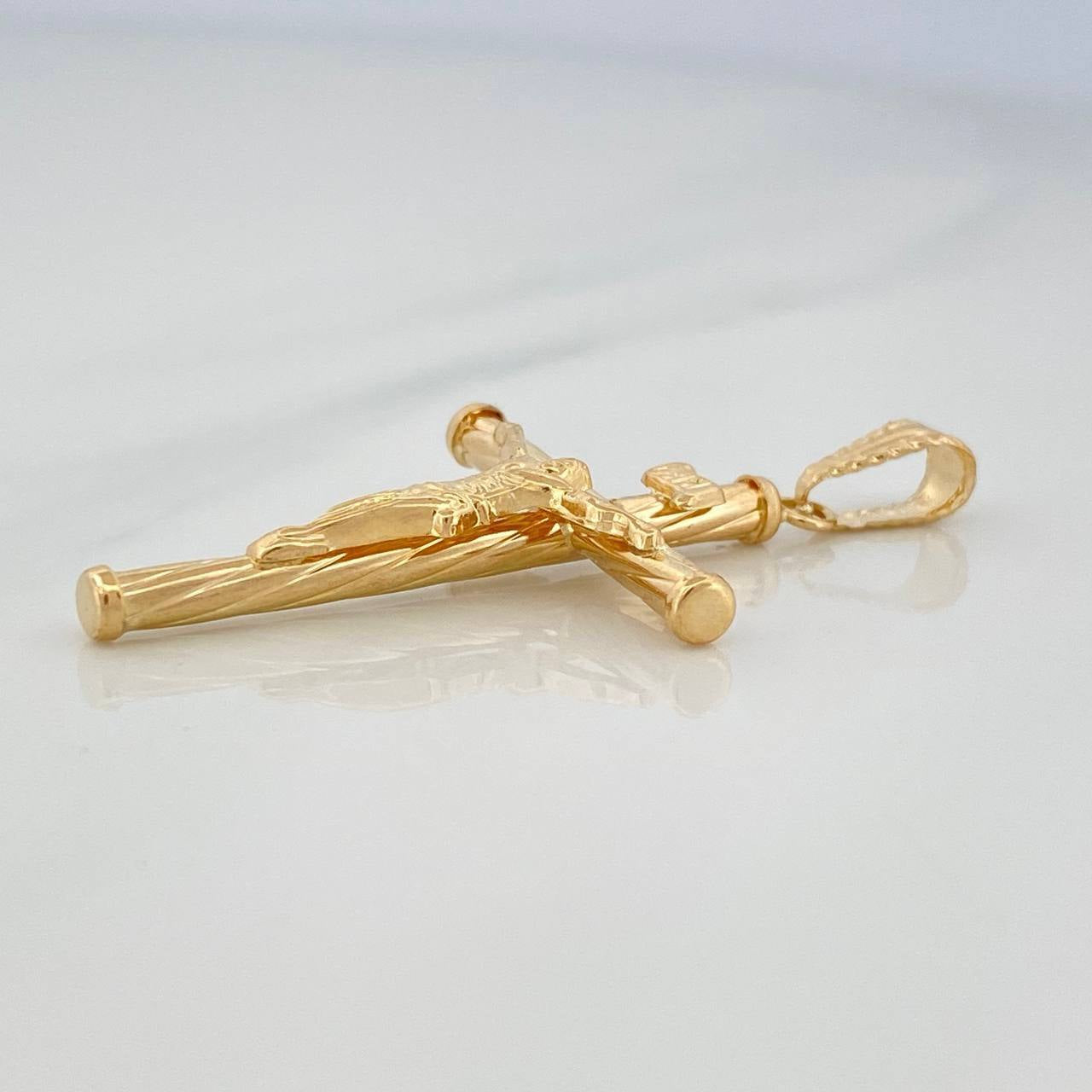 Dije Cruz Cristo 1.4 g / 4.4 cm Oro Amarillo 18K