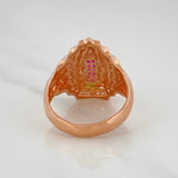 Anillo Virgen Guadalupe 6.65 g / T8 1/4 Oro Rosa 18K