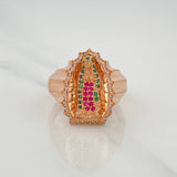 Anillo Virgen Guadalupe 6.65 g / T8 1/4 Oro Rosa 18K