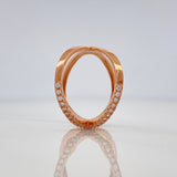 Anillo Doble Espiral 3.7 g / T10 1/2 Oro Rosa 18K