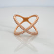 Anillo Doble Espiral 3.7 g / T10 1/2 Oro Rosa 18K
