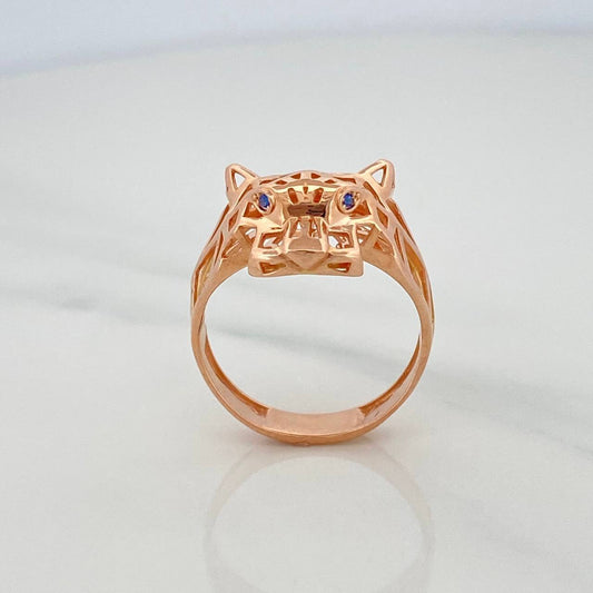 Anillo Pantera Filigrana 3.75 g / T7 1/4 Oro Rosa 18K