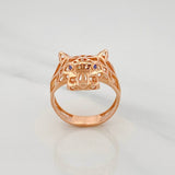 Anillo Pantera Filigrana 3.75 g / T7 1/4 Oro Rosa 18K