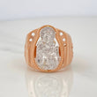 Anillo Virgen Del Carmen 7.75 g / T10 1/4 Tres Oros  18K