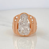 Anillo Virgen Del Carmen 7.75 g / T10 1/4 Tres Oros  18K