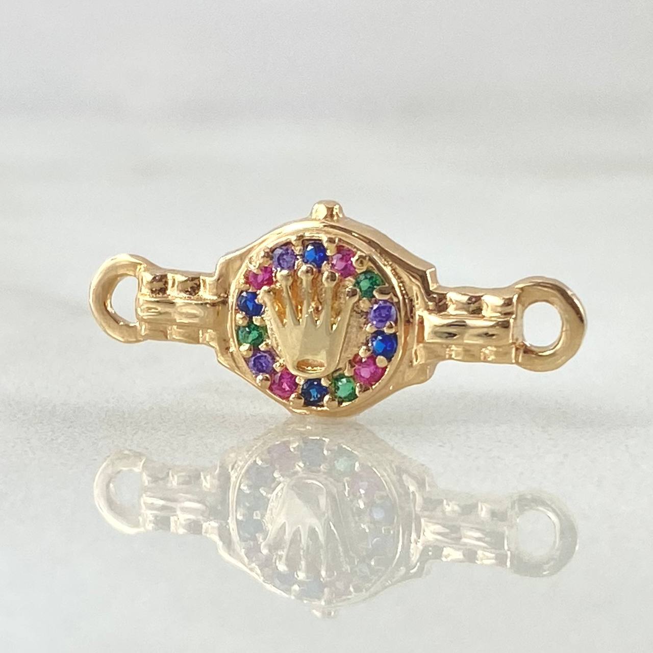 Herraje Correa Corona 1.15gr / 2.2cm / Oro Amarillo 18K *