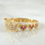 Anillo Corona 3.45gr / T6 3/4 / Oro Amarillo 18K