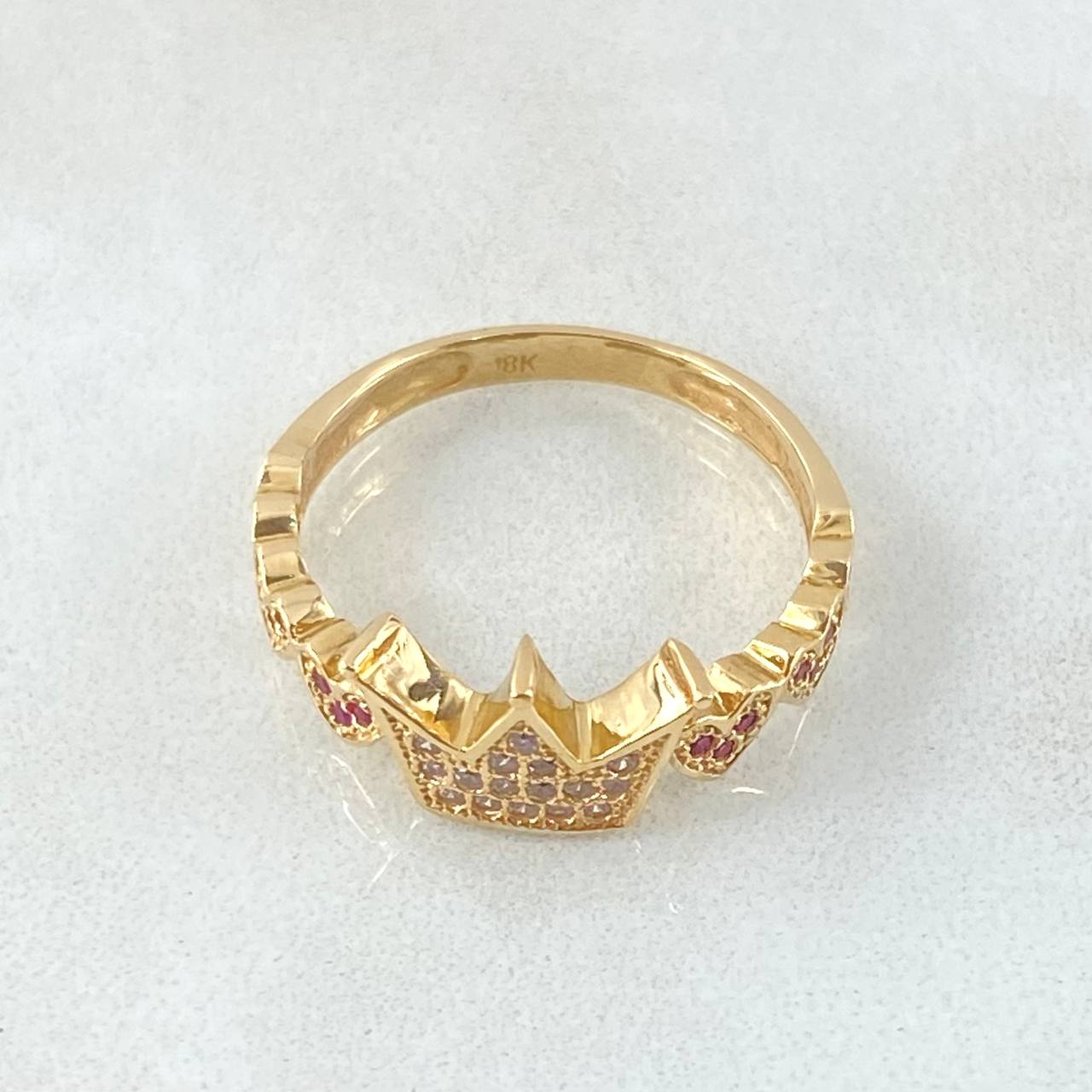Anillo Corona 3.45gr / T6 3/4 / Oro Amarillo 18K