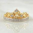 Anillo Corona Corazones 2.95gr / T7 / Oro Amarillo 18K*