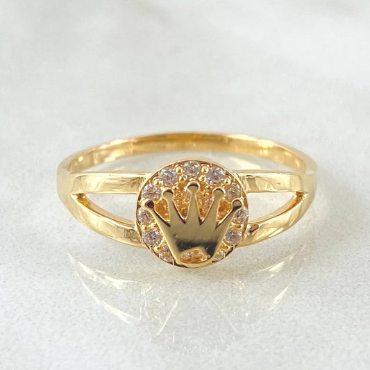 Anillo Corona 2.35gr / T5 1/2 / Oro Amarillo 18K ©